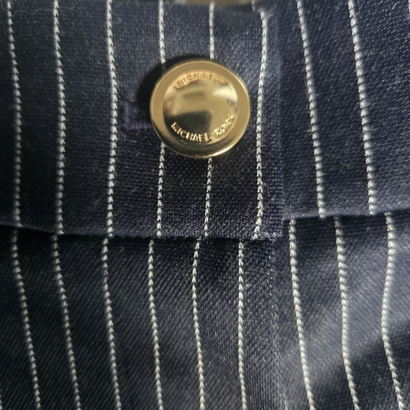 NWT Michael Kors Blue Pinstripe Dress Pants. Size 10 - Picture 9 of 11
